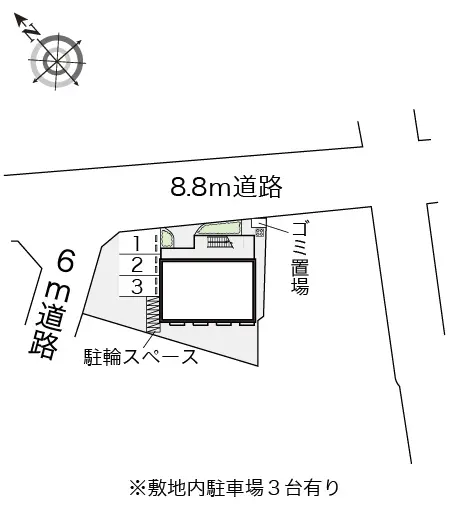 ★手数料０円★明石市魚住町西岡　月極駐車場（LP）